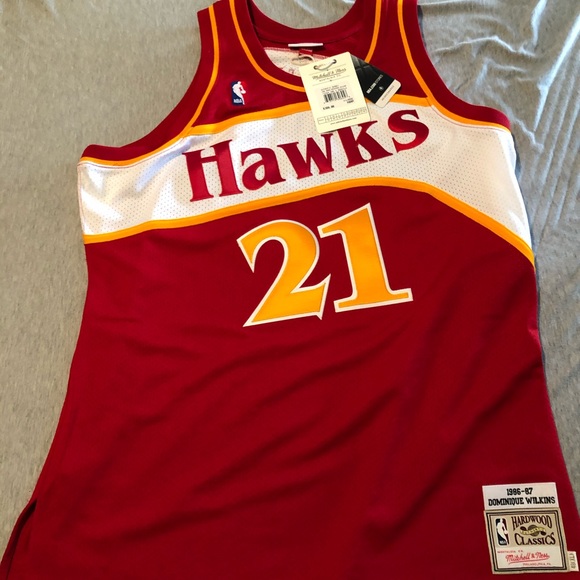 mitchell and ness dominique wilkins jersey